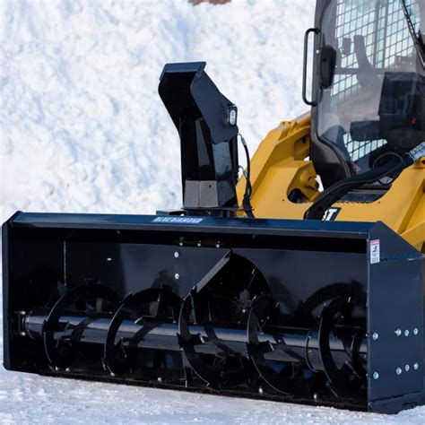 skid steer mounted snow blower|hydraulic snowblower for skid steer.